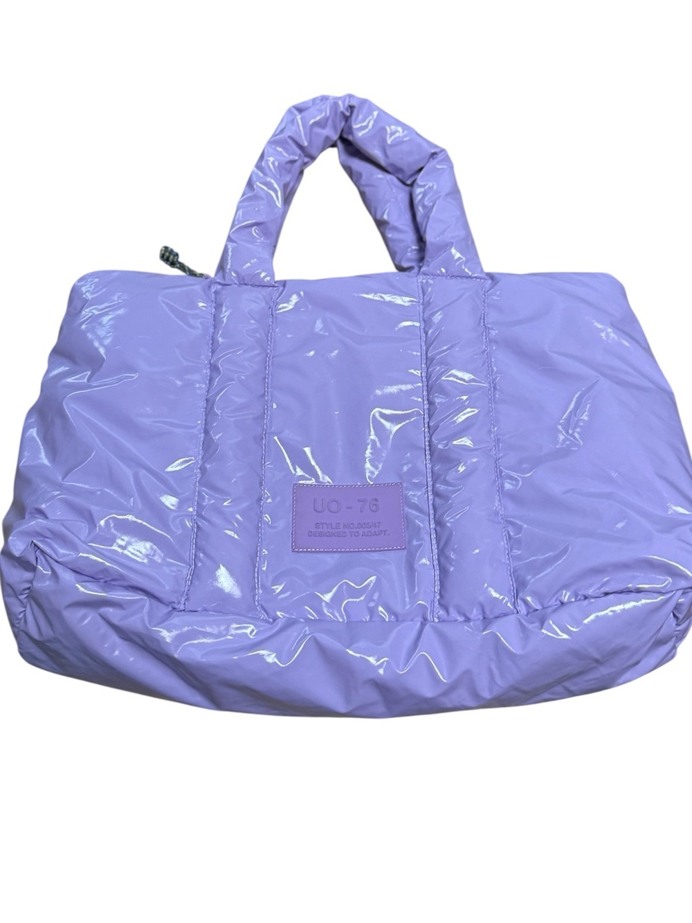Urban Outfitters Bryn Lavender Quilted Puffy Tote - Picture 2 of 5